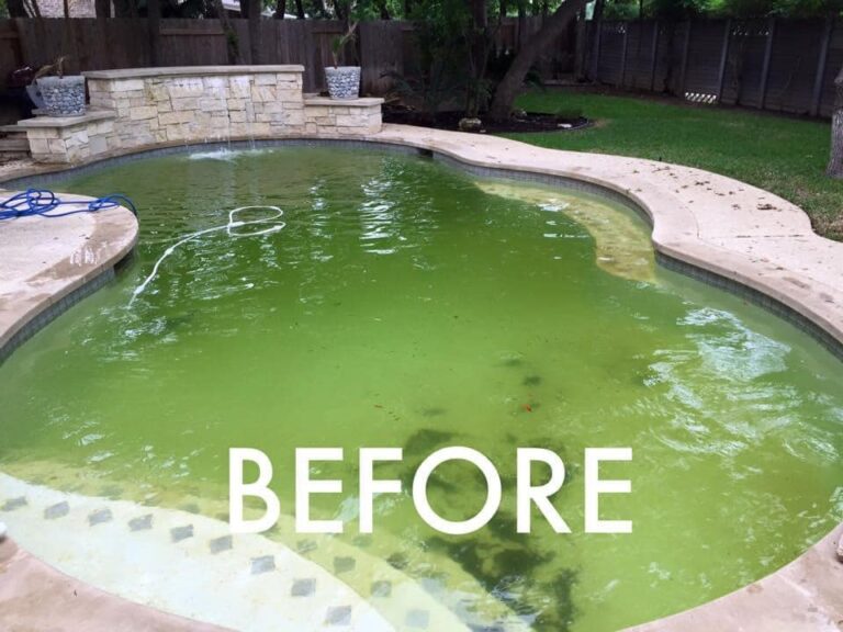 how long does it take to turn a green pool clear